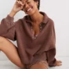 Aerie Quarter Snap Sweatshirt
