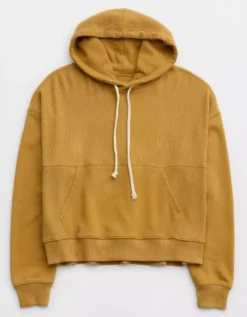 Aerie Textured Cropped Sweatshirt 5 Aerie Textured Cropped Sweatshirt -Aerie Fashion Shop 0743 3263 221 f