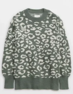 Aerie Leopard Buttercream Sweater -Aerie Fashion Shop 0745 3157 357 f