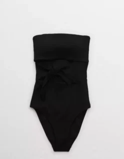 Aerie Ribbed Wrap Strapless One Piece Swimsuit -Aerie Fashion Shop 0751 2928 073 f