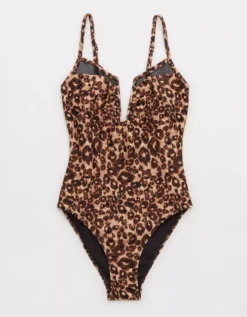 Aerie Leopard V Wire Bandeau Bikini Top -Aerie Fashion Shop 0751 4661 158 f