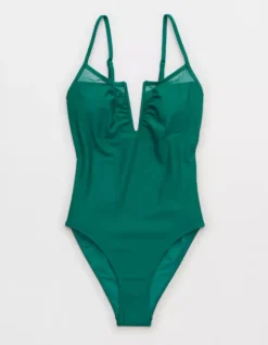 Aerie Mesh V Wire One Piece Swimsuit -Aerie Fashion Shop 0751 4897 860 f