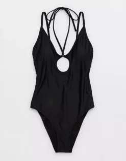 Aerie Keyhole Halter One Piece Swimsuit -Aerie Fashion Shop 0751 5016 073 f