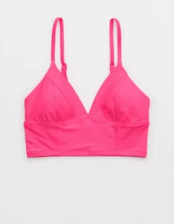 Aerie Seamed Longline Triangle Bikini Top -Aerie Fashion Shop 0752 4653 673 f