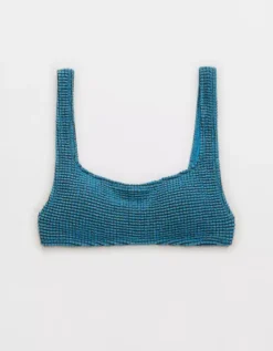 Aerie Lurex Crinkle Scoop Bikini Top -Aerie Fashion Shop 0753 4676 527 f
