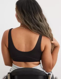 Aerie Slick Chicks Adaptive Wireless Zipper Bra -Aerie Fashion Shop 0795 8345 073 ob