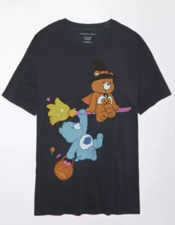 AE Oversized Halloween Care Bears Graphic Tee -Aerie Fashion Shop 1095 9009 001 f