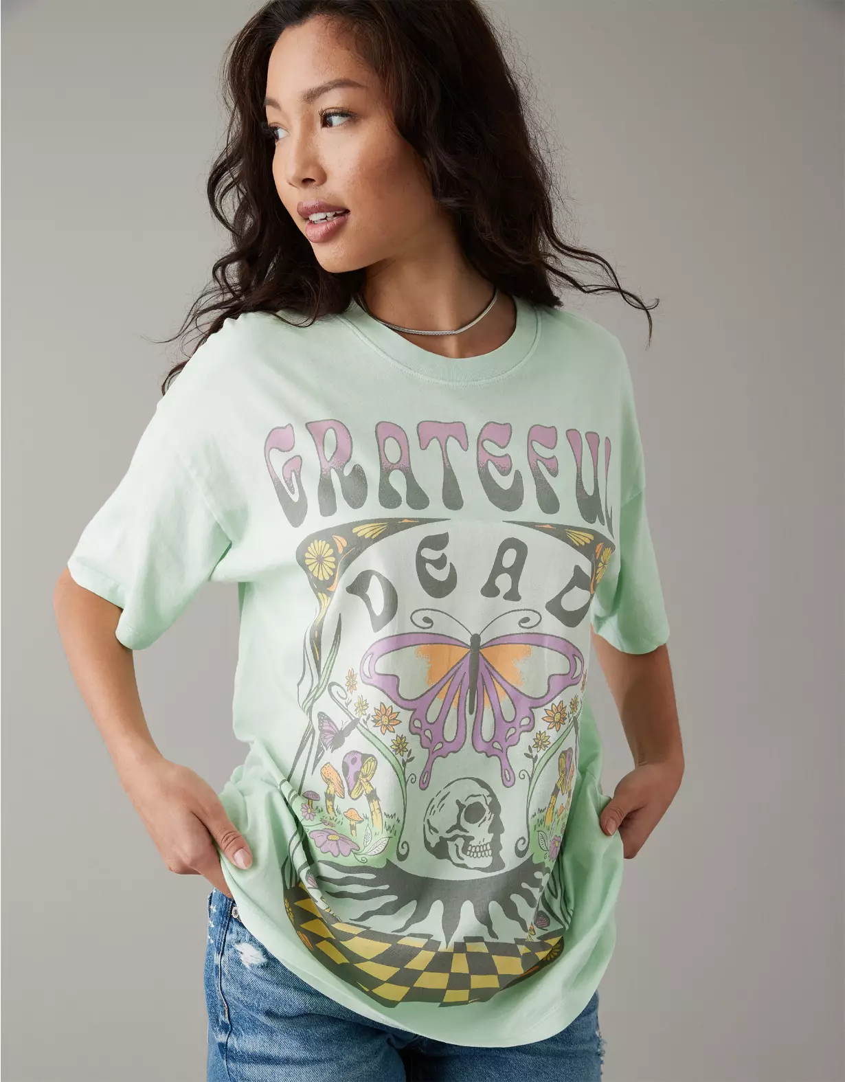 AE Oversized Grateful Dead Graphic Tee 1 AE Oversized Grateful Dead Graphic Tee