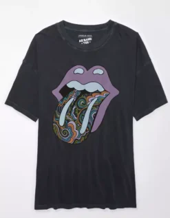 AE Oversized Rolling Stones Graphic Tee 5 AE Oversized Rolling Stones Graphic Tee -Aerie Fashion Shop 1095 9361 001 f