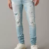 AE AirFlex+ Temp Tech Patched Stacked Jean