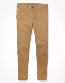 AE Flex Athletic Skinny Lived-In Khaki Pant -Aerie Fashion Shop 1129 4720 238 f