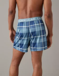 AEO Plaid Ultra Soft Pocket Boxer Short -Aerie Fashion Shop 1237 0029 400 ob