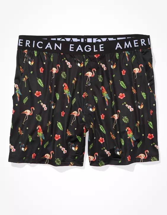 AEO Tropical Birds Ultra Soft Pocket Boxer Short 3 AEO Tropical Birds Ultra Soft Pocket Boxer Short - Image 3