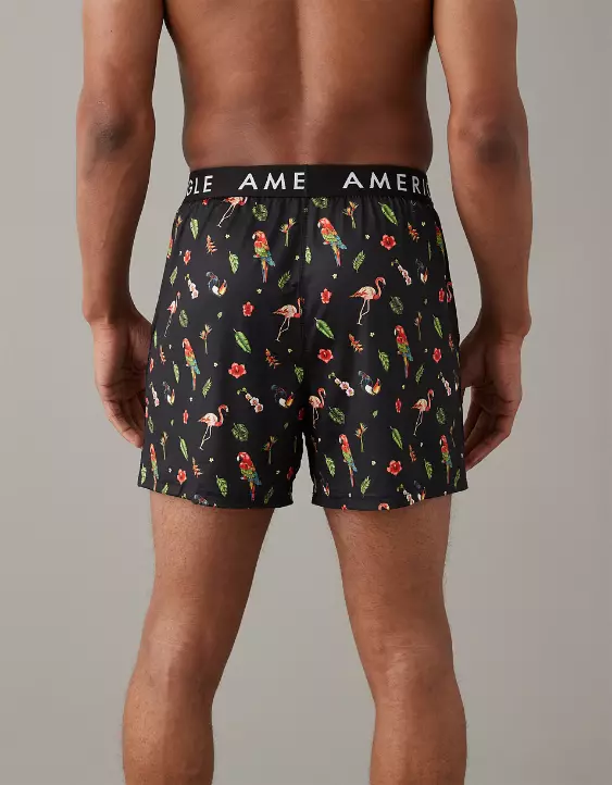 AEO Tropical Birds Ultra Soft Pocket Boxer Short 2 AEO Tropical Birds Ultra Soft Pocket Boxer Short - Image 2