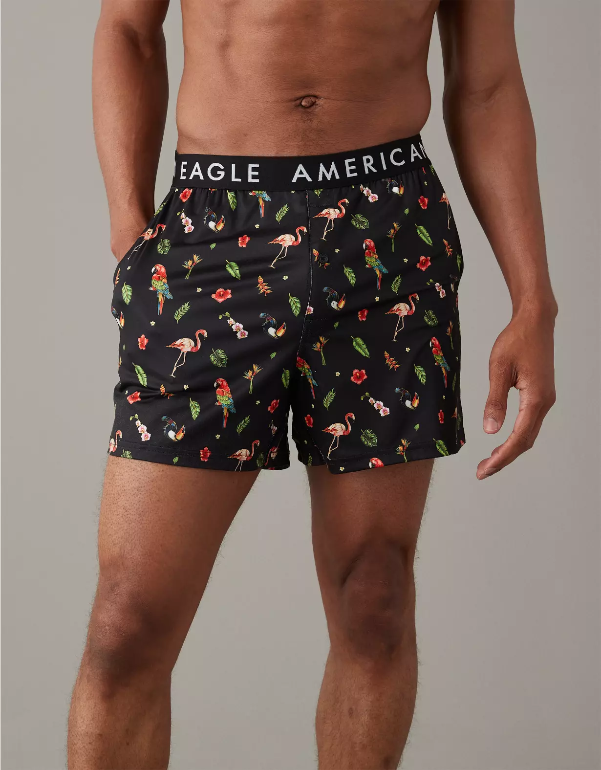 AEO Tropical Birds Ultra Soft Pocket Boxer Short 1 AEO Tropical Birds Ultra Soft Pocket Boxer Short
