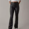 AE Stretch Vegan Leather Super High-Waisted Kick Boot Pant
