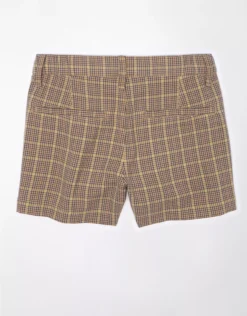 AE High-Waisted Plaid Baggy Trouser Short -Aerie Fashion Shop 1334 7599 200 b