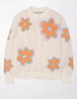 AE Floral Crew Neck Sweater -Aerie Fashion Shop 1341 1097 900 f