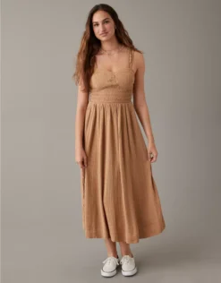 AE Corset Babydoll Midi Dress