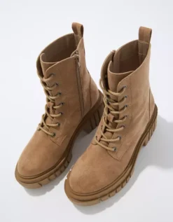 AE Chunky Lug Lace-Up Boot 4 AE Chunky Lug Lace-Up Boot -Aerie Fashion Shop 1414 6339 209 b