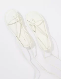 AE Platform Lace-Up Sandal -Aerie Fashion Shop 1415 6102 100 b