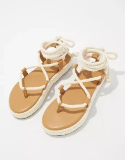 AE Rope Lace-Up Sandal -Aerie Fashion Shop 1415 6155 109 b