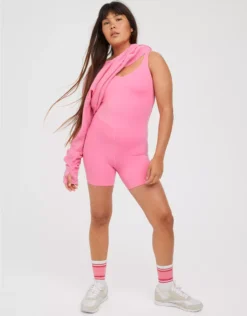 OFFLINE By Aerie Real Me Low Key 5" Romper