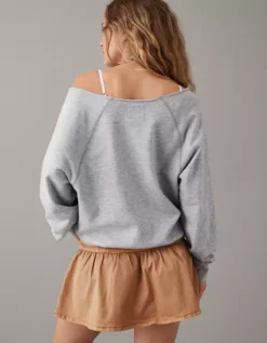 AE Off-the-Shoulder Sweatshirt -Aerie Fashion Shop 1457 2064 006 ob