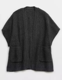 Aerie Marled Rib Sweater Cape 5 Aerie Marled Rib Sweater Cape -Aerie Fashion Shop 1497 8834 073 f