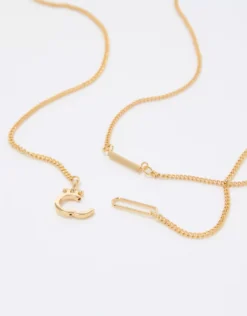 Aerie Lock Chain Necklace Pack 3 Aerie Lock Chain Necklace Pack -Aerie Fashion Shop 1498 8602 709 b