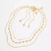 Aerie Dainty Heart And Pearl Necklace Pack