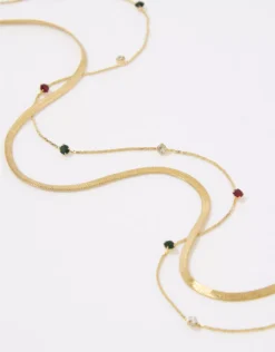 Aerie Stone Setting Drop Necklace Pack 3 Aerie Stone Setting Drop Necklace Pack -Aerie Fashion Shop 1498 8788 900 b