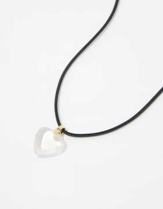 Aerie String And Heart Necklace 3 Aerie String And Heart Necklace - Image 3