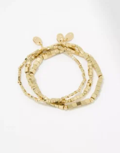 Aerie Square Bead Stretch Bracelet Pack