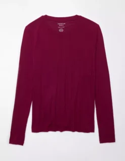 AE Soft & Sexy Long-Sleeve Pocket Tee -Aerie Fashion Shop 1532 9181 600 f