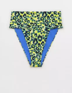 Aerie Leopard Banded High Cut Cheeky Bikini Bottom -Aerie Fashion Shop 1754 4347 361 f