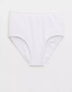 Aerie Jacquard High Waisted Bikini Bottom -Aerie Fashion Shop 1756 4877 100 f