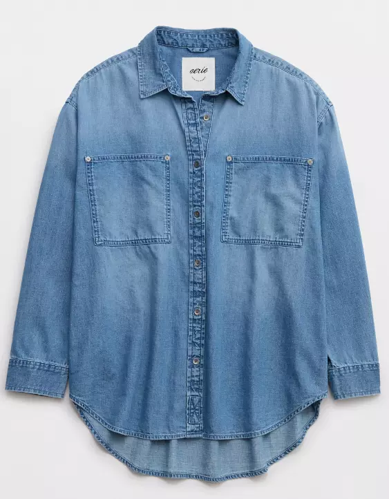 Aerie Anytime Fave Shirt 3 Aerie Anytime Fave Shirt - Image 3