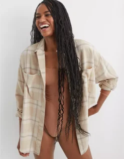 Aerie Anytime Fave Flannel Shirt