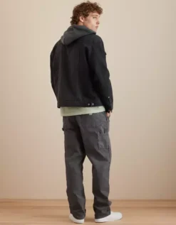 AE Hooded Canvas Trucker Jacket -Aerie Fashion Shop 2101 1542 004 ob