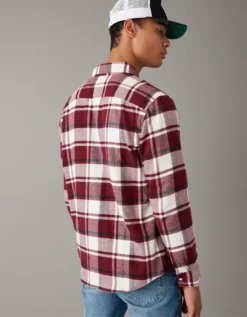 AE Super Soft Flannel Shirt -Aerie Fashion Shop 2151 6085 613 ob
