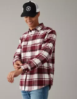 AE Super Soft Flannel Shirt -Aerie Fashion Shop 2151 6085 613 of