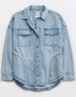 OFFLINE By Aerie Denim Shacket -Aerie Fashion Shop 2168 1498 936 f