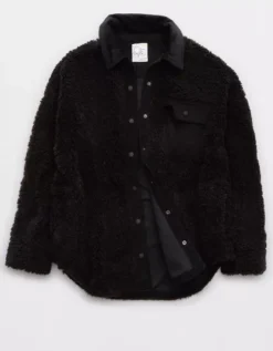 OFFLINE By Aerie Sherpa Corduroy Shacket -Aerie Fashion Shop 2168 1530 073 f