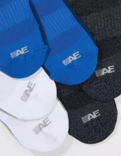 AE 24/7 Active Ankle Sock 3-Pack -Aerie Fashion Shop 2227 7350 400 b