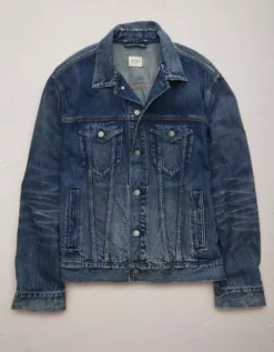 AE77 Premium Denim Trucker Jacket -Aerie Fashion Shop 2308 1545 400 f