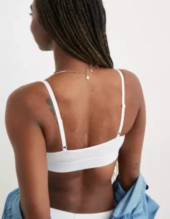 Aerie Superchill Modal Rib Triangle Bralette -Aerie Fashion Shop 2694 3663 100 ob