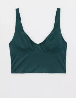 Aerie SMOOTHEZ Shine Corset Bra Top -Aerie Fashion Shop 2694 3708 788 f