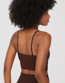 OFFLINE By Aerie Real Me Ruched Longline Sports Bra -Aerie Fashion Shop 2696 1370 297 ob