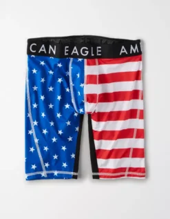 AEO Stars + Stripes 9" Flex Boxer Brief -Aerie Fashion Shop 3232 8628 400 f